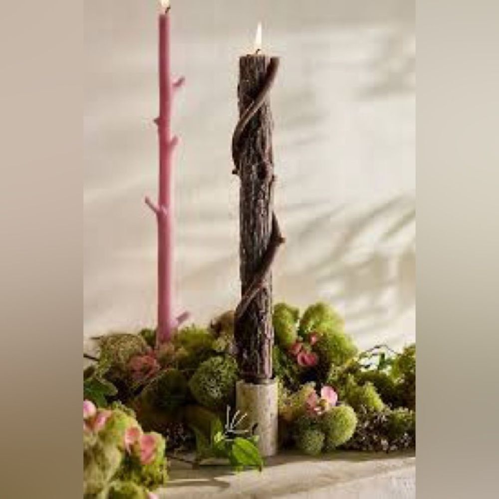 Anthropologie Bittersweet Oak Stick Candle Black